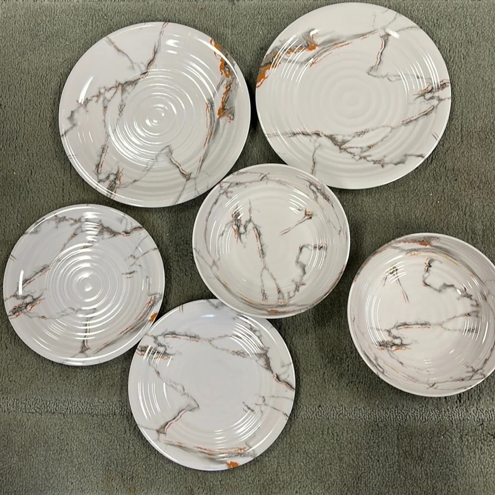 Elama Melamine Ware 6 Piece Dinnerware Set